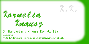kornelia knausz business card